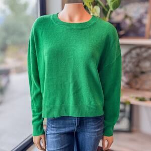 Divided by H&M, Emerald Green Crewneck Long Sleeve Sweater Top, Women's Large
